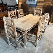 Load image into Gallery viewer, Mexican Weathered Wood Dining Set