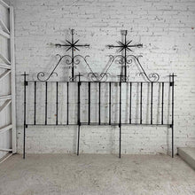Load image into Gallery viewer, Queen-Size Star Iron Headboard