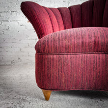 Load image into Gallery viewer, Pair Vintage Vladimir Kagan Re-upholstered Wood Accent Chair