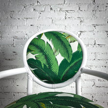 Load image into Gallery viewer, McGuire Palm Beach White Lacquer Cane Accent Chair