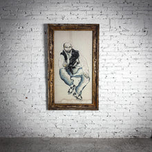 Load image into Gallery viewer, Mid Century Unsigned Figurative Paper Lithograph Print