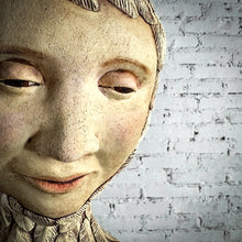 Load image into Gallery viewer, Kina Crow Whimsical Stoneware Sculpture