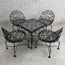 Load image into Gallery viewer, Mosaic Tile & Wrought Iron Bistro Set