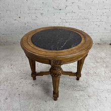 Load image into Gallery viewer, Neoclassical Marble Top Side Table