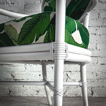 Load image into Gallery viewer, McGuire Palm Beach White Lacquer Cane Accent Chair