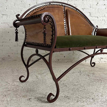 Load image into Gallery viewer, Spanish Colonial Iron Frame Settee