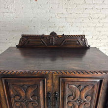 Load image into Gallery viewer, Spanish Colonial Carved Wood Linen Press