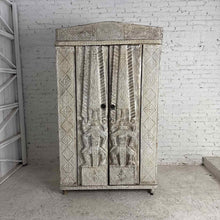 Load image into Gallery viewer, East Timor Whitewash Teak Armoire Cabinet