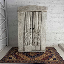 Load image into Gallery viewer, East Timor Whitewash Teak Armoire Cabinet