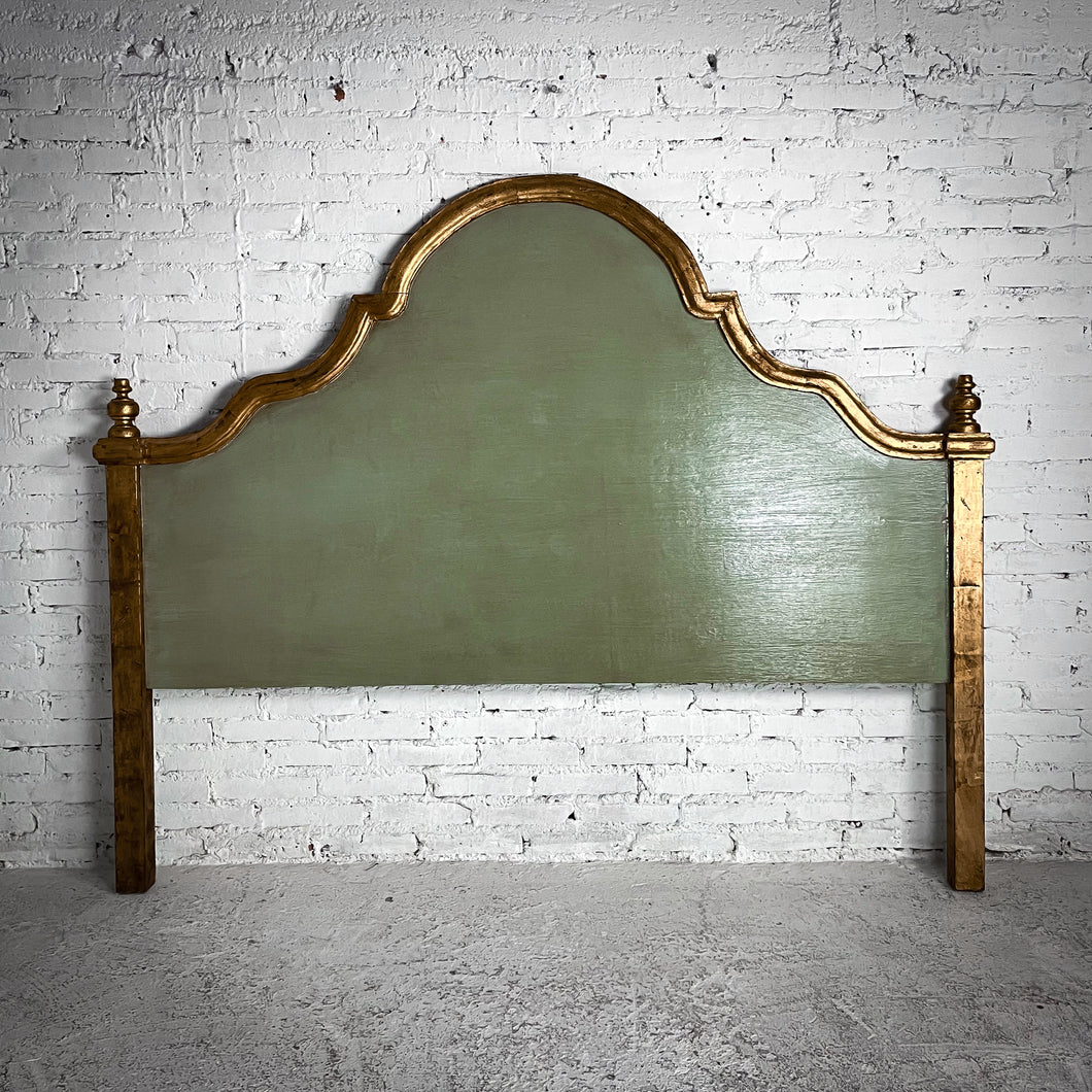 Moroccan Style Painted Wood Headboard