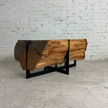 Load image into Gallery viewer, Live Edge Slab Pine Cocktail Table