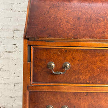 Load image into Gallery viewer, Queen Anne Style Burl Walnut Double-Dome Secretary Bookcase