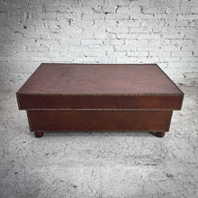 Load image into Gallery viewer, Campaign Leather Clad Cocktail Table