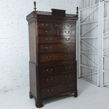 Load image into Gallery viewer, George II Blind Fret Carving Mahogany Dresser Cabinet