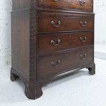 Load image into Gallery viewer, George II Blind Fret Carving Mahogany Dresser Cabinet