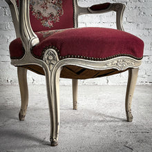 Load image into Gallery viewer, Louis XV Needlepoint Wood Accent Chair
