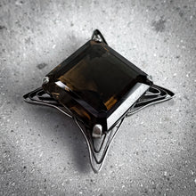 Load image into Gallery viewer, Traditional Hand Crafted Indian Silver Smoky Quartz Pendant
