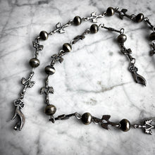 Load image into Gallery viewer, Vintage Yalalag Silver Oaxaca Link & Rope Necklace