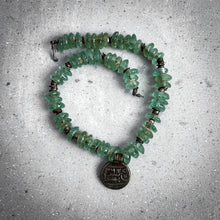 Load image into Gallery viewer, Antique Indian Green Glass Trade Beads Necklace
