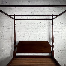 Load image into Gallery viewer, Four Poster Georgian Style Queen Size Mahogany Bed Frame
