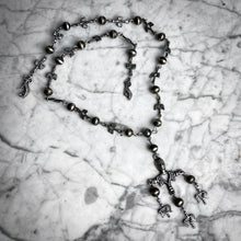 Load image into Gallery viewer, Vintage Yalalag Silver Oaxaca Link & Rope Necklace