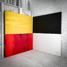 Load image into Gallery viewer, 2 Piece Busser Howell Abstract Expressionist Acrylic Painting