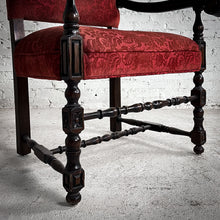 Load image into Gallery viewer, Spanish Damask Upholstered Accent Chair
