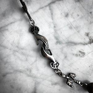 Vintage Yalalag Silver Oaxaca Link & Rope Necklace