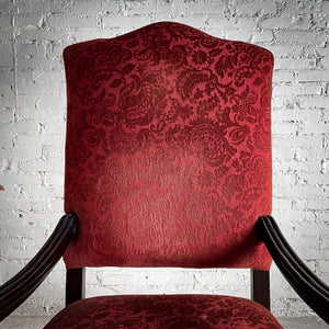 Spanish Damask Upholstered Accent Chair
