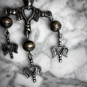 Vintage Yalalag Silver Oaxaca Link & Rope Necklace