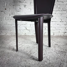 Load image into Gallery viewer, Set of 6 1980&#39;s Cattelan Italia Leather Dining Chair
