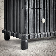 Load image into Gallery viewer, Eclectic Black Wood Dresser Chest of Drawers
