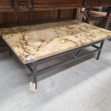Load image into Gallery viewer, Contemporary Granite Top Iron Cocktail Table
