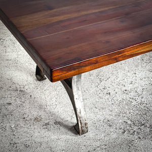 Industrial Satin Parota Cocktail Table