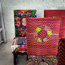 Load image into Gallery viewer, Vintage Huipil Upholstered Wood Chair
