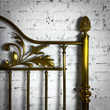 Load image into Gallery viewer, 1983 Charles P. Rogers Queen Brass Headboard
