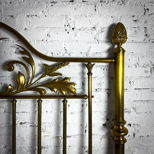 1983 Charles P. Rogers Queen Brass Headboard