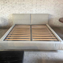 Load image into Gallery viewer, Upholstered Gray King Bed
