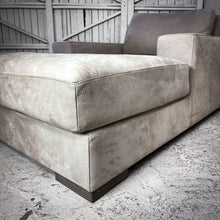 Load image into Gallery viewer, Restoration Hardware Oversized Contemporary Nubuck Leather Chaise
