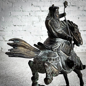 19th Century Chinese Bronze God of War Decorative Sculpture