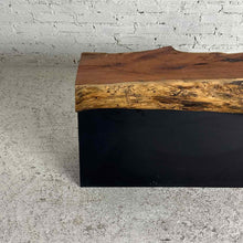 Load image into Gallery viewer, Live Edge Wood Stools With Metal Base
