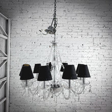 Load image into Gallery viewer, Transitional Clear Glass Crystal Chandelier
