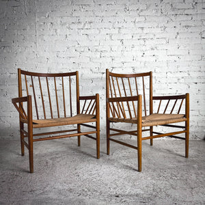 Set of 2 1950's Danish Oak Armchair