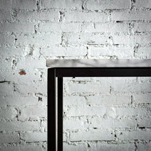 Load image into Gallery viewer, Modern Carrara Marble Top Metal Console
