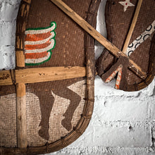 Load image into Gallery viewer, Single Southeast Asian Woven Painted Bamboo Horse Wall Decor
