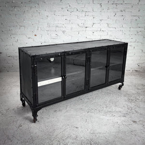 Modern Industrial Iron Cabinet