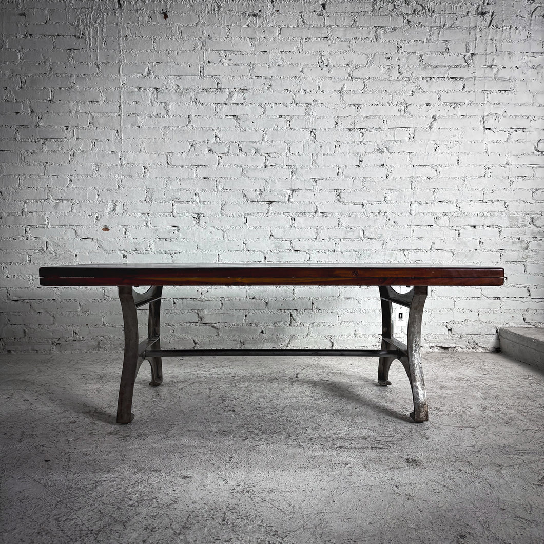 Industrial Satin Parota Cocktail Table