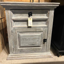 Load image into Gallery viewer, Rustic Mexican Grey-Wash Nightstand
