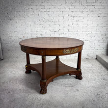 Load image into Gallery viewer, Antique Empire Revival Mahogany Entry Table
