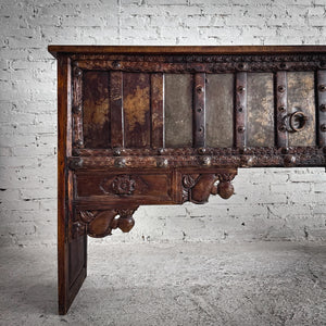 Indian Hand Carved Teak Console